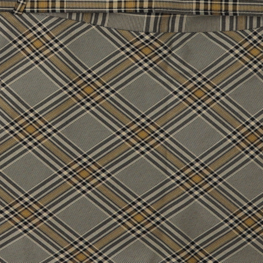 Peacocks Womens Brown Check Polyester A-Line Skirt Size 16