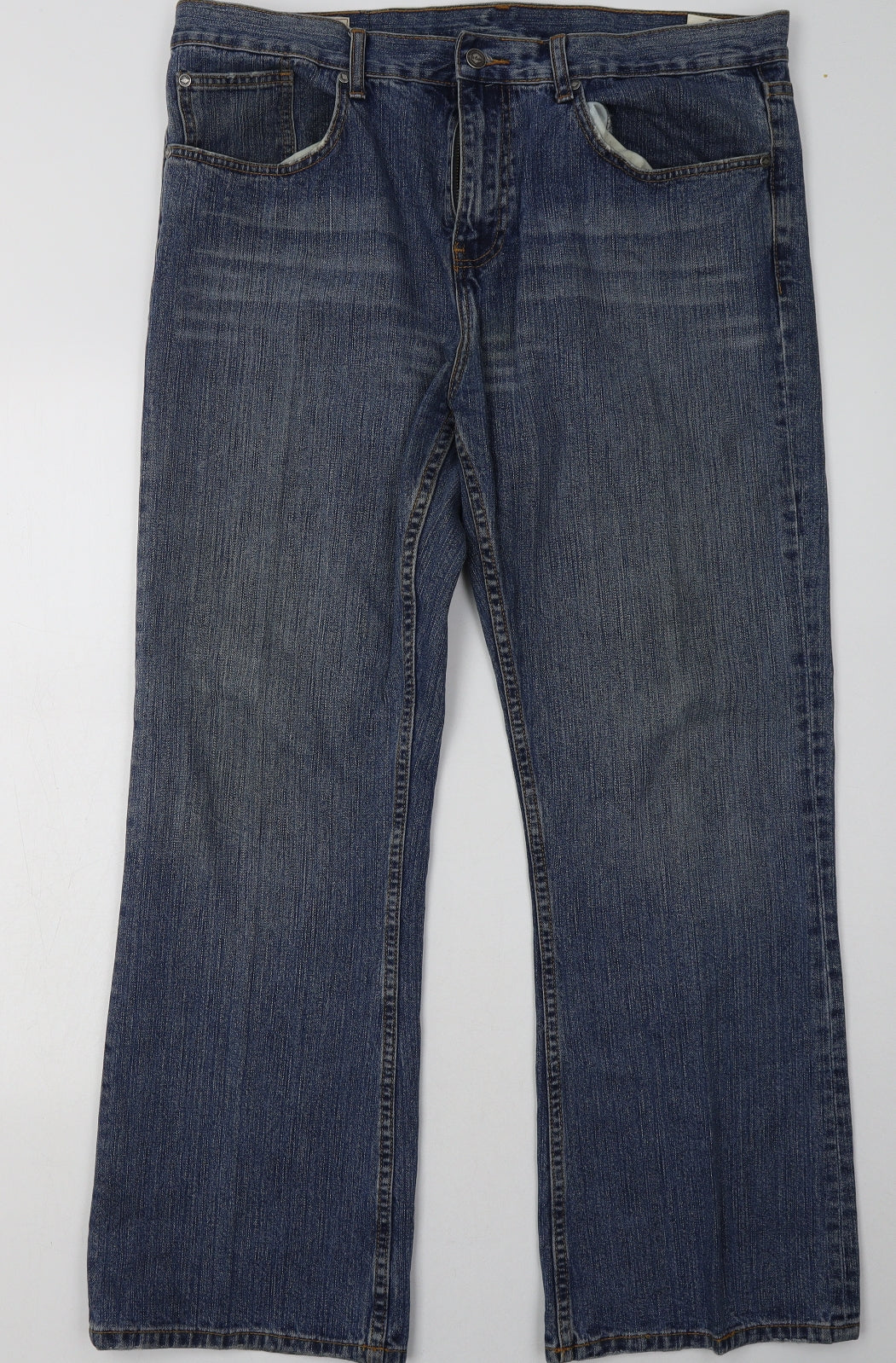Lee Cooper Mens Blue  Cotton Straight Jeans Size 38 L30 in Regular Button