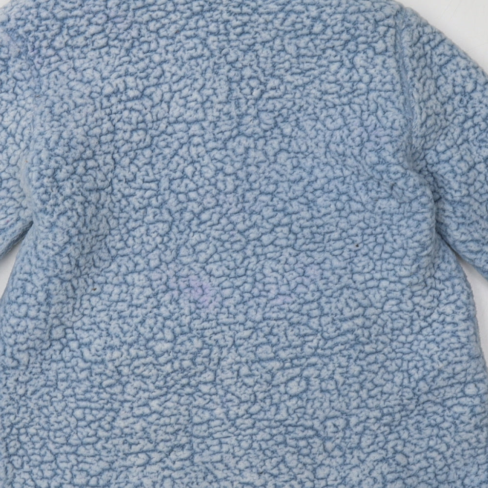 Nutmeg Womens Blue  Polyester Pullover Sweatshirt Size 10  Zip