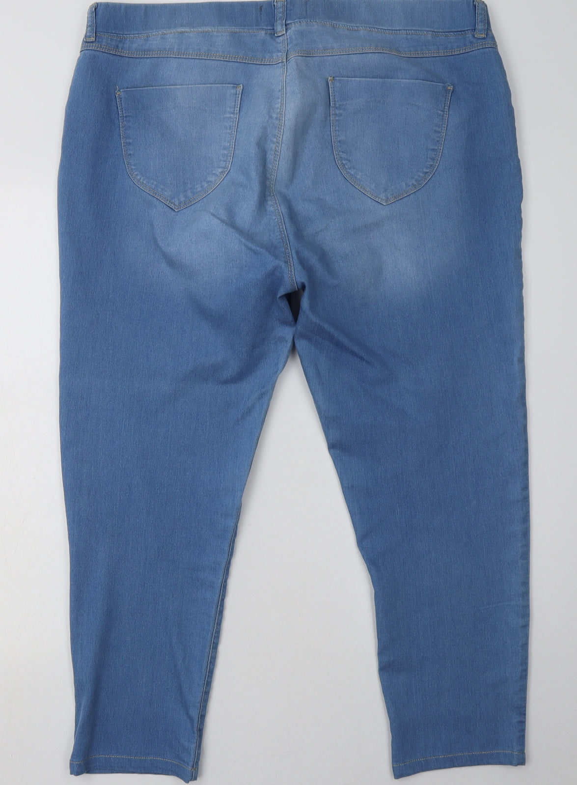 Dorothy Perkins Womens Blue  Cotton Jegging Trousers Size 18 L28 in Regular