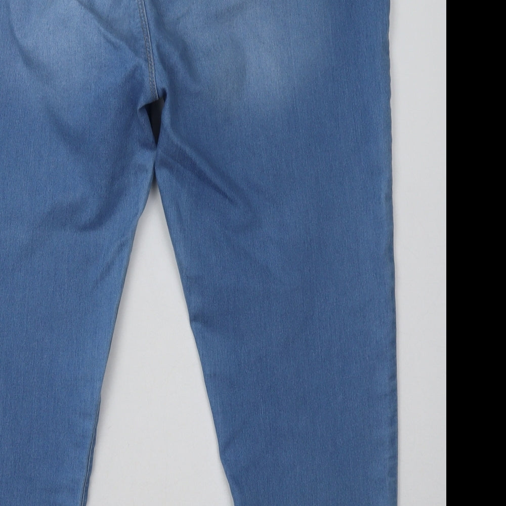 Dorothy Perkins Womens Blue  Cotton Jegging Trousers Size 18 L28 in Regular