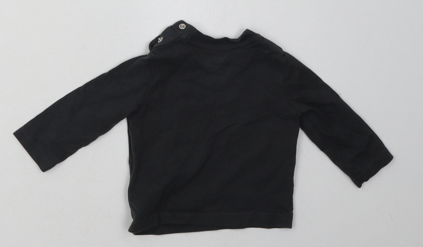 F&F Boys Grey  Cotton Basic Casual Size 0-3 Months Crew Neck Pullover - go for it tiger