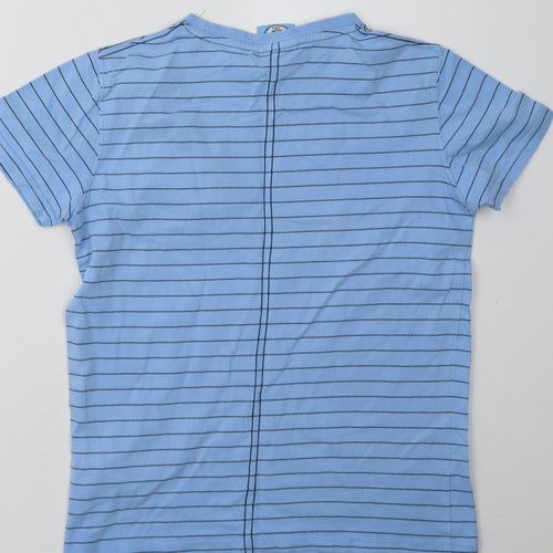 Fanatics Boys Blue Striped Cotton Basic T-Shirt Size 12-13 Years Crew Neck Pullover - Everton FC