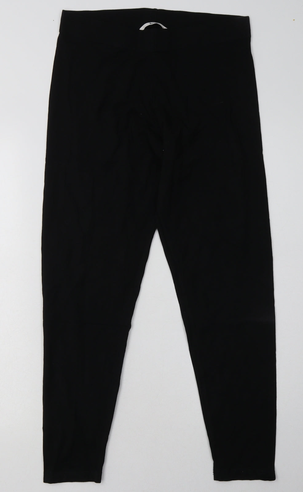 sainsburys Womens Black  Cotton Capri Leggings Size 16 L30 in
