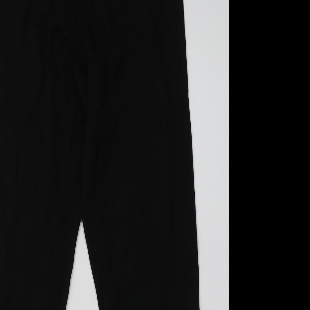 sainsburys Womens Black  Cotton Capri Leggings Size 16 L30 in