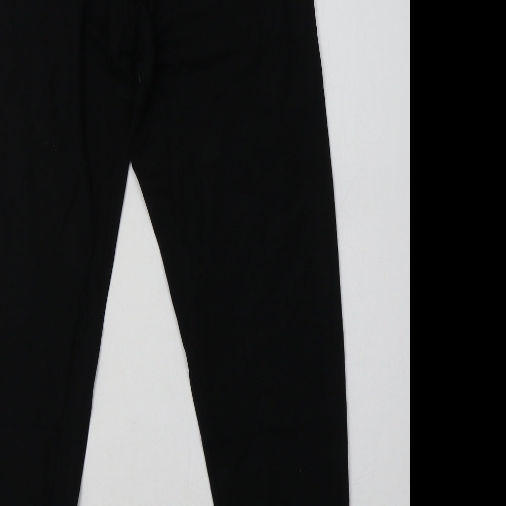 sainsburys Womens Black  Cotton Capri Leggings Size 16 L30 in