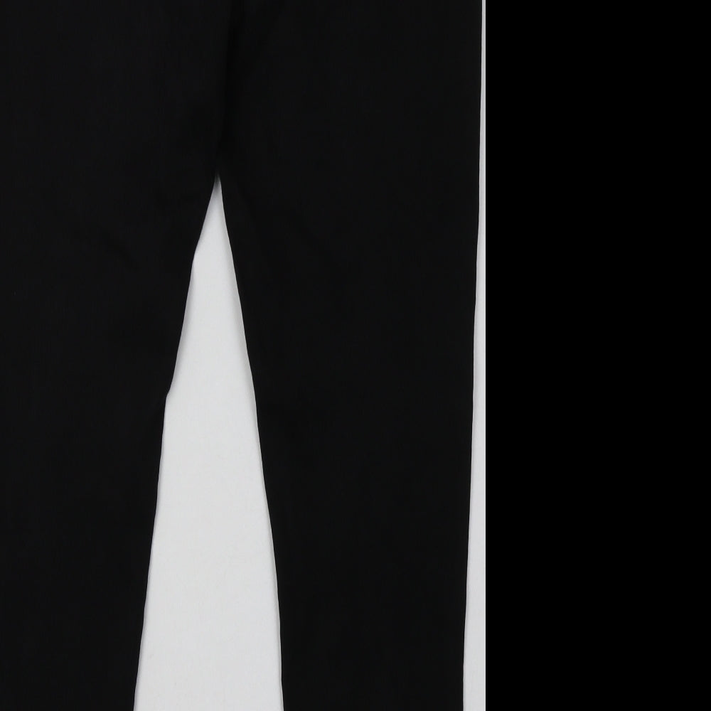 M&Co Womens Black  Cotton Jegging Trousers Size 16 L30 in Regular