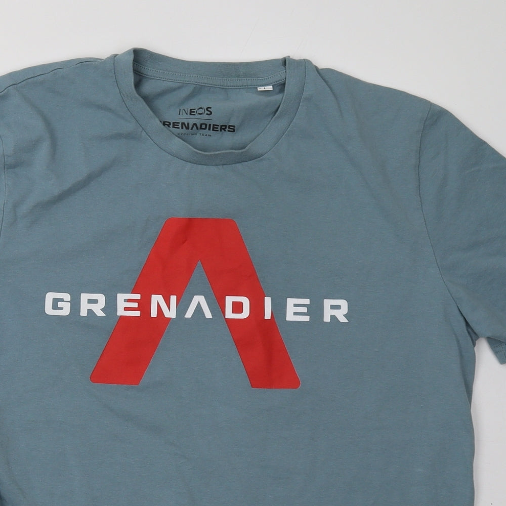 Grenadier Mens Blue  Cotton  T-Shirt Size L Crew Neck