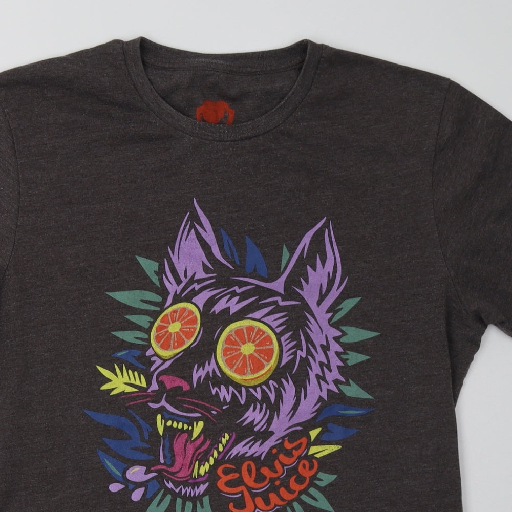 brewdog Mens Grey  Cotton  T-Shirt Size L Crew Neck