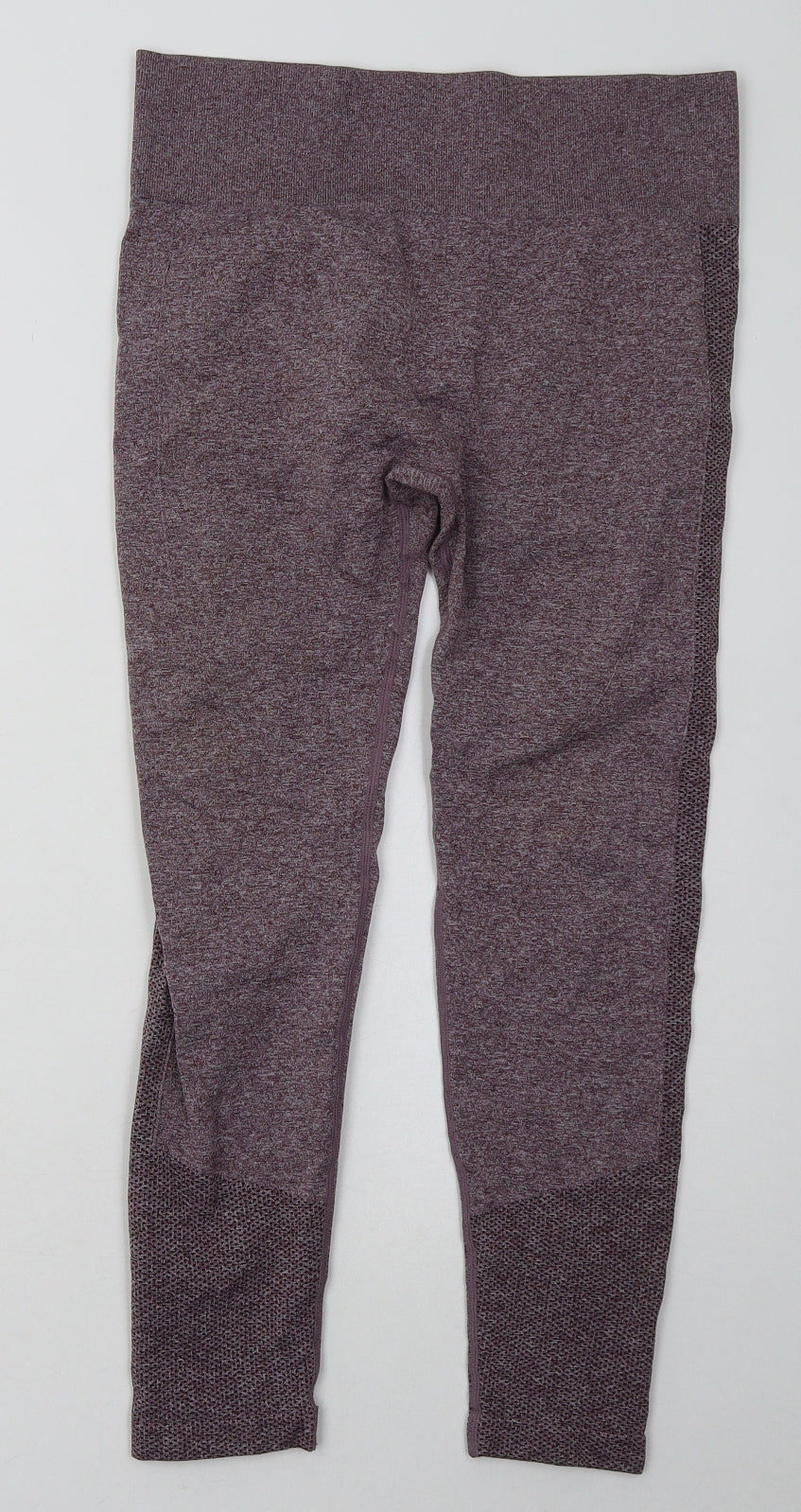 Preworn Womens Purple  Polyamide Cropped Leggings Size L L24 in Regular