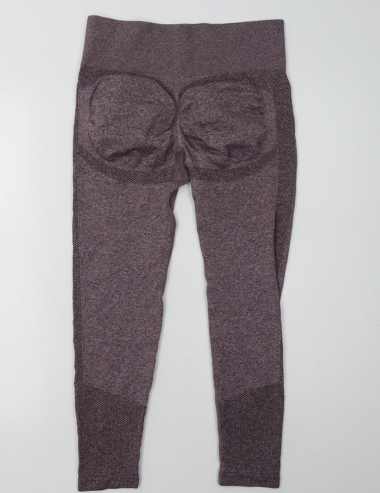 Preworn Womens Purple  Polyamide Cropped Leggings Size L L24 in Regular