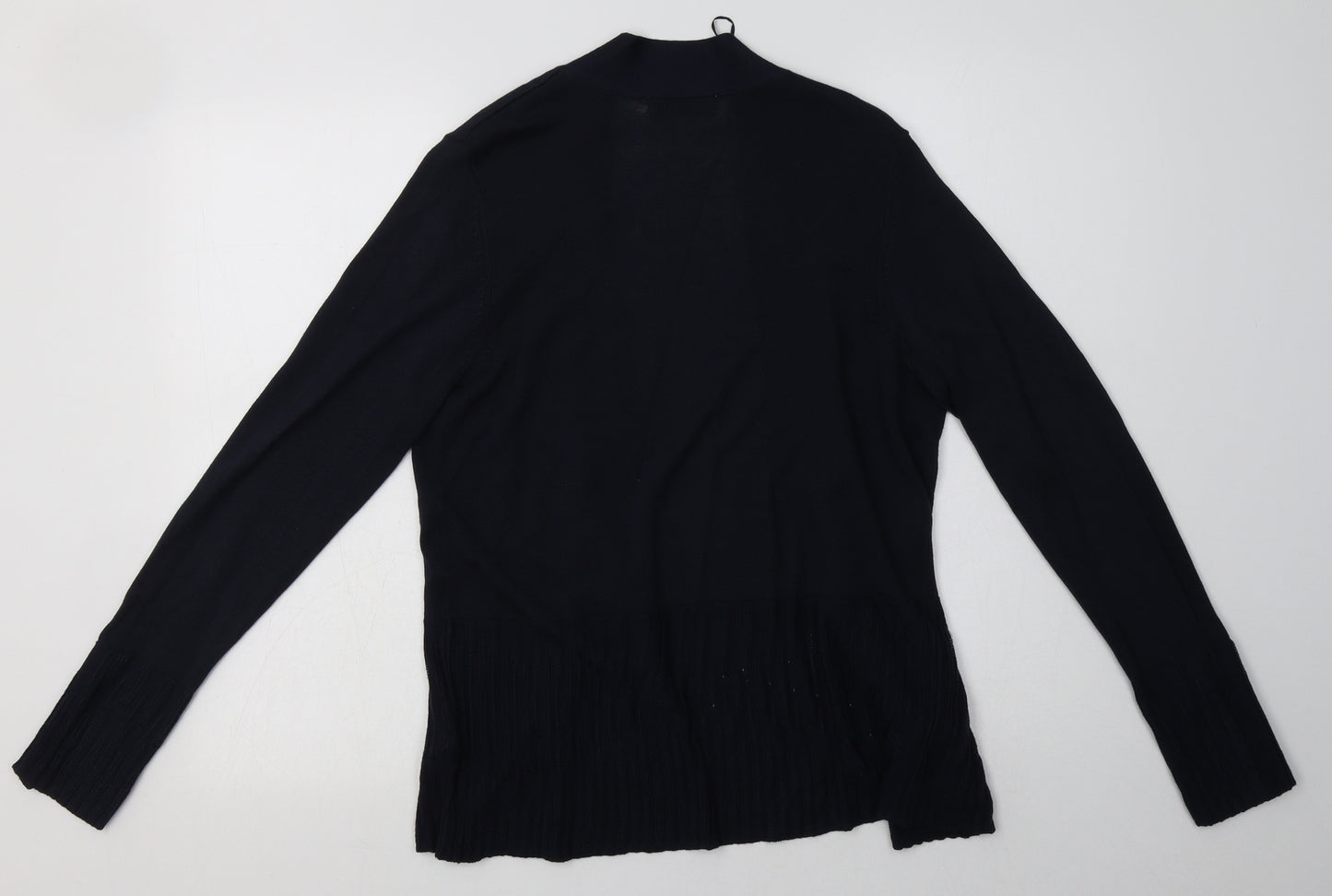 Marks and Spencer Womens Blue V-Neck  Viscose Cardigan Jumper Size 12
