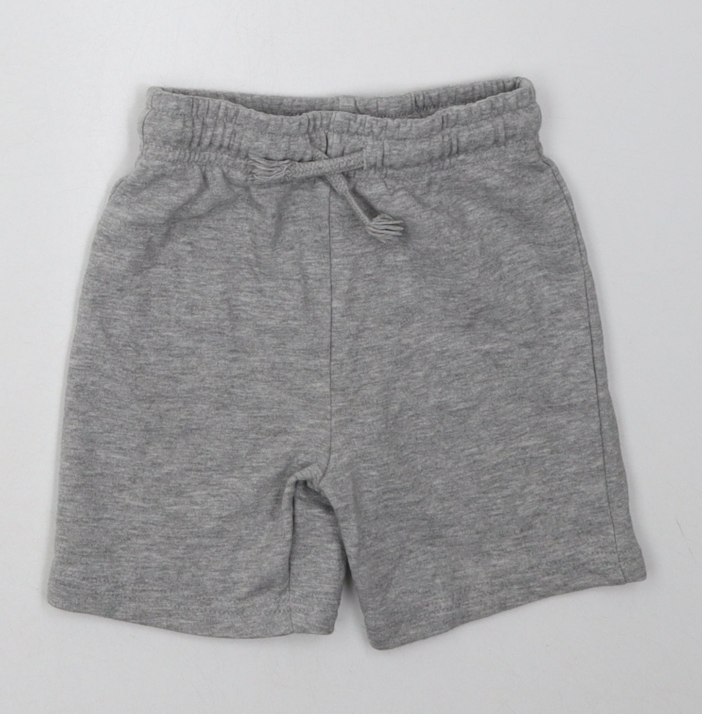George Boys Grey  Cotton Sweat Shorts Size 4-5 Years  Regular Tie