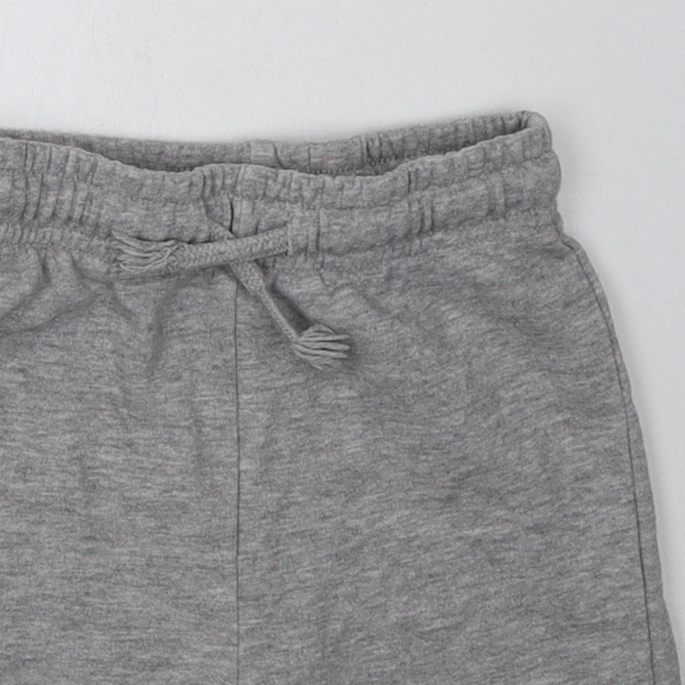 George Boys Grey  Cotton Sweat Shorts Size 4-5 Years  Regular Tie