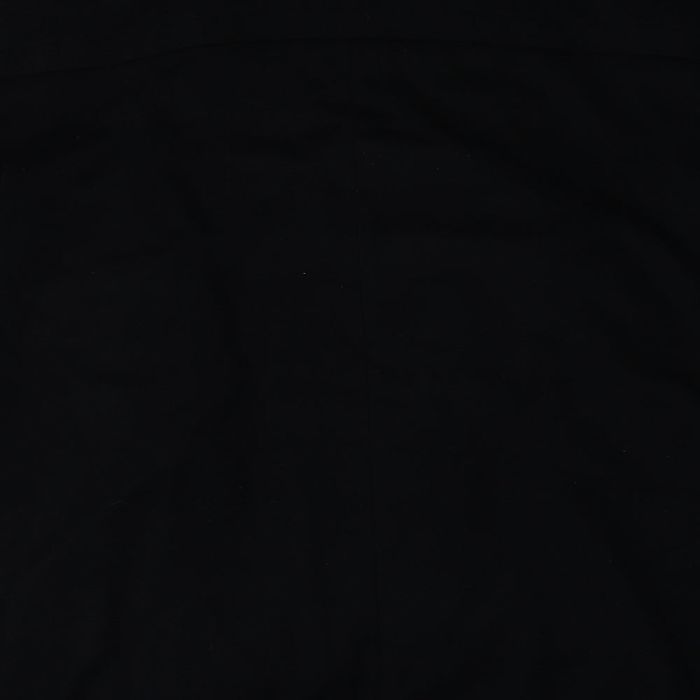 HUGO BOSS Mens Black   Overcoat Coat Size L  Zip