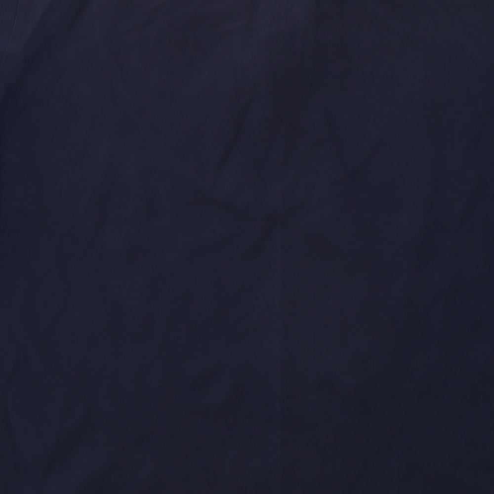 The North Face Mens Blue  Cotton  Polo Size L Collared Button