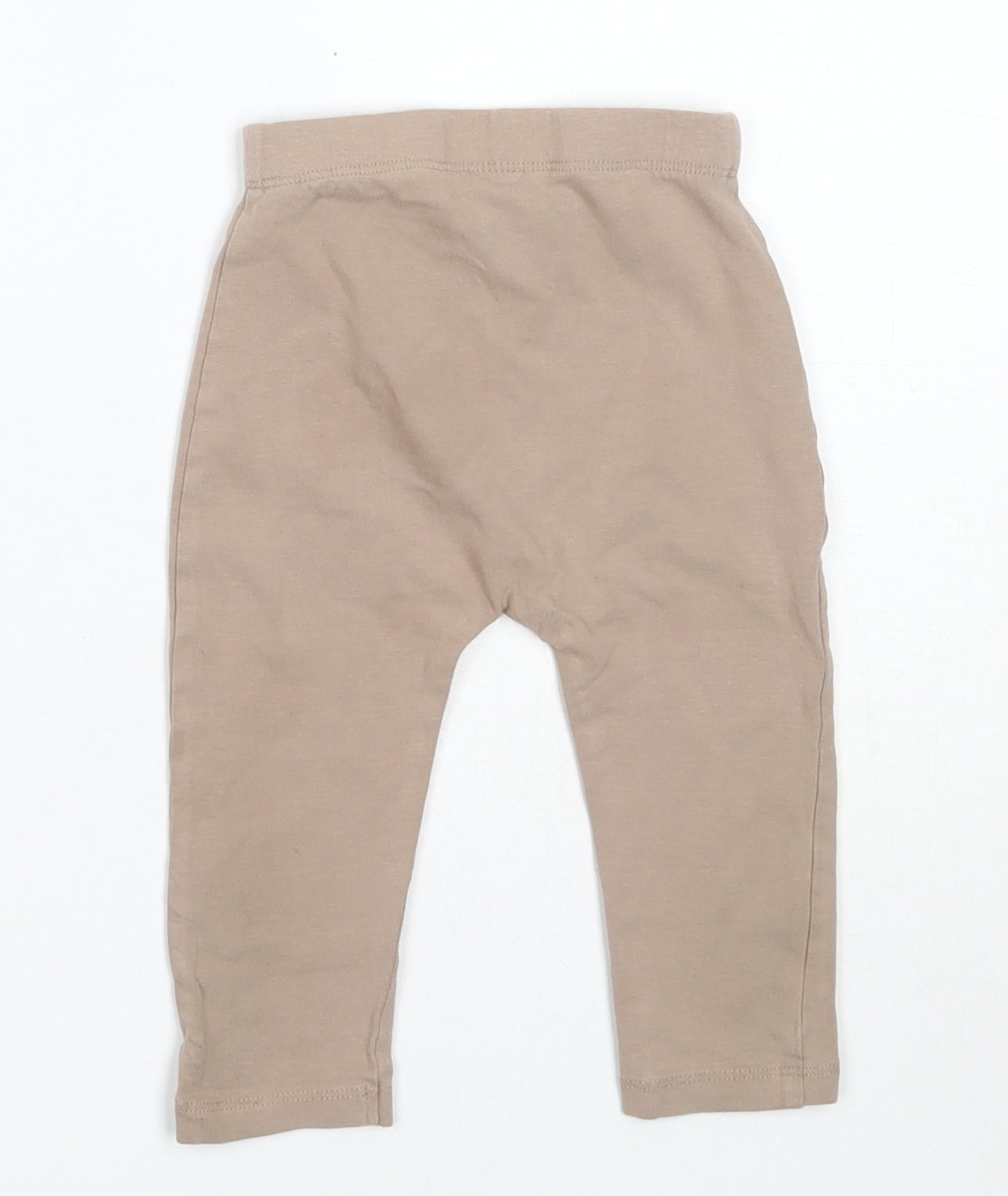 George Girls Beige  Cotton Capri Leggings Size 6-9 Months