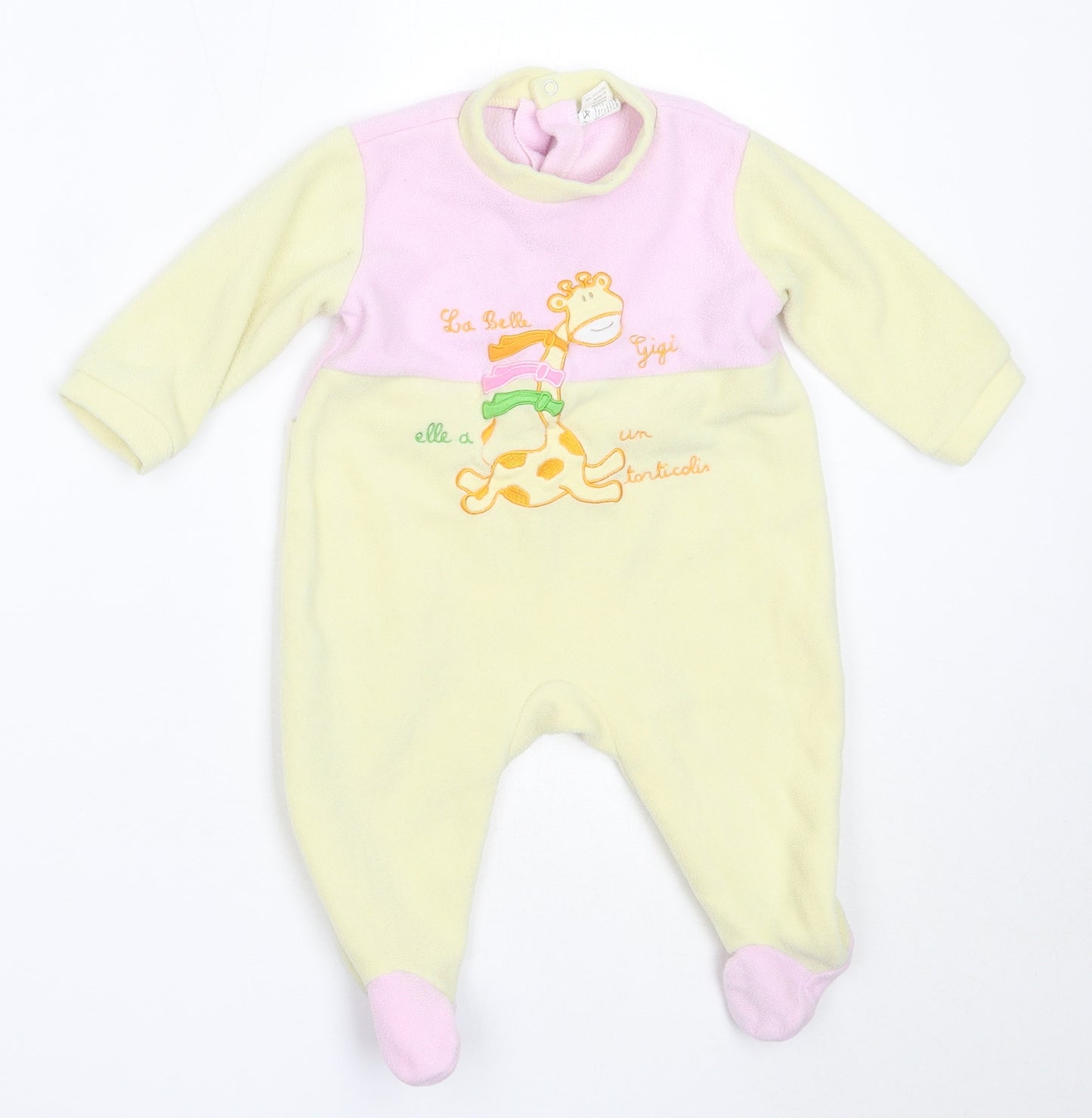 Jumbo Girls Yellow  Polyester Babygrow One-Piece Size 3-6 Months