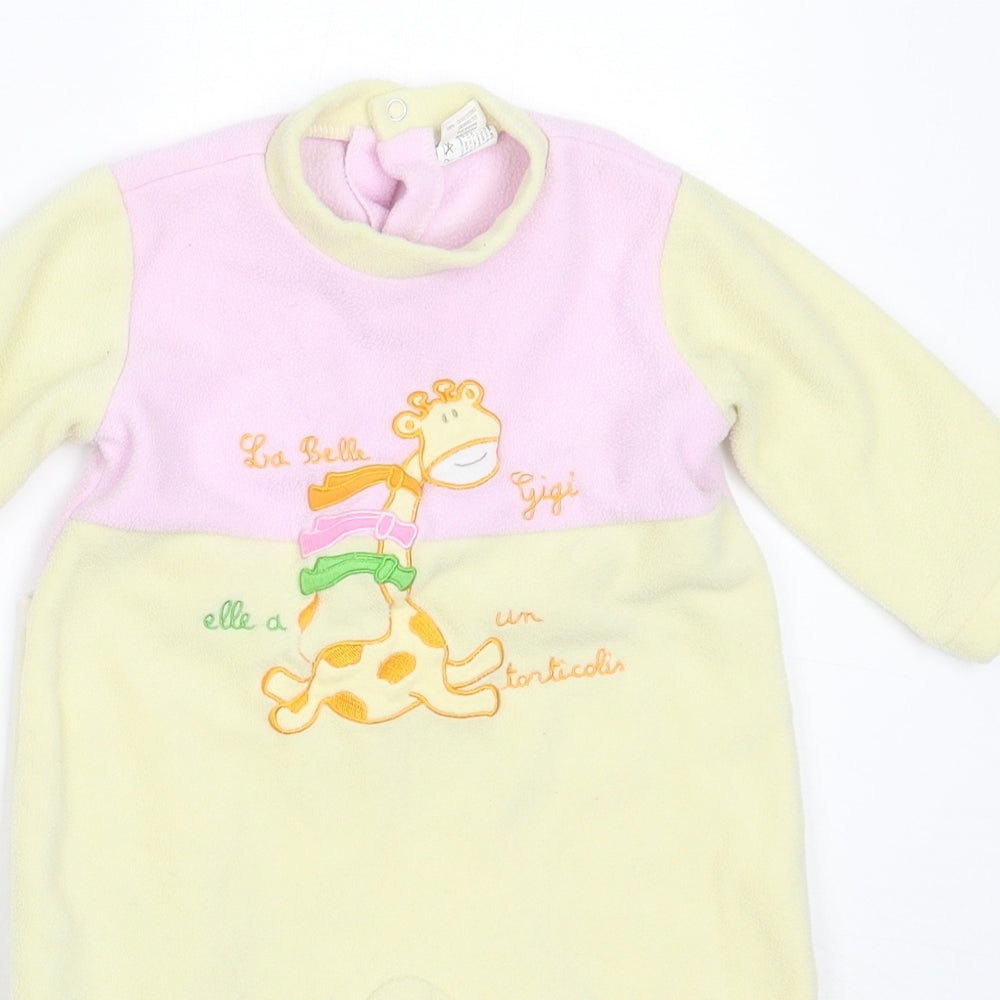 Jumbo Girls Yellow  Polyester Babygrow One-Piece Size 3-6 Months