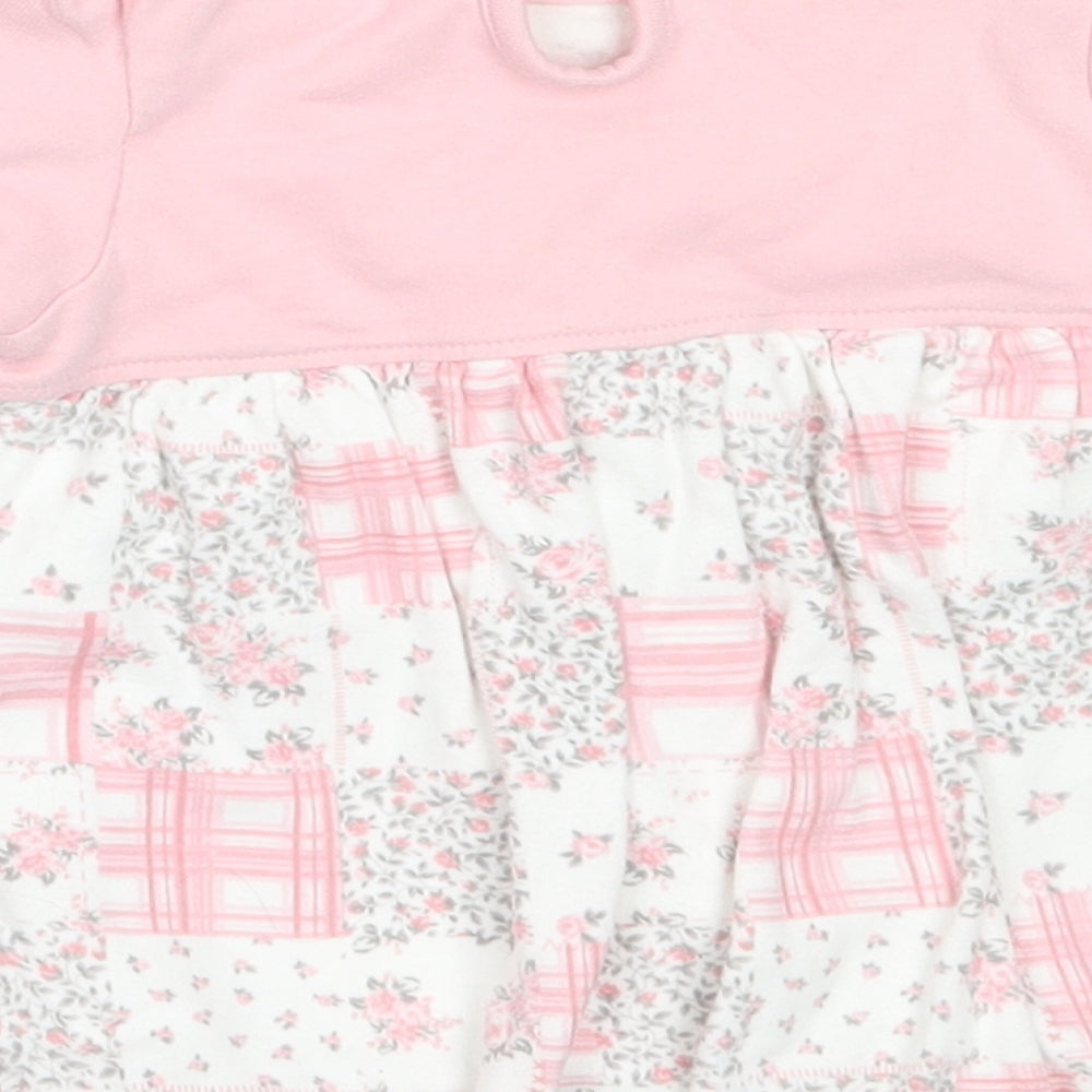 George Girls Pink  Cotton Fit & Flare  Size 6-9 Months  Round Neck