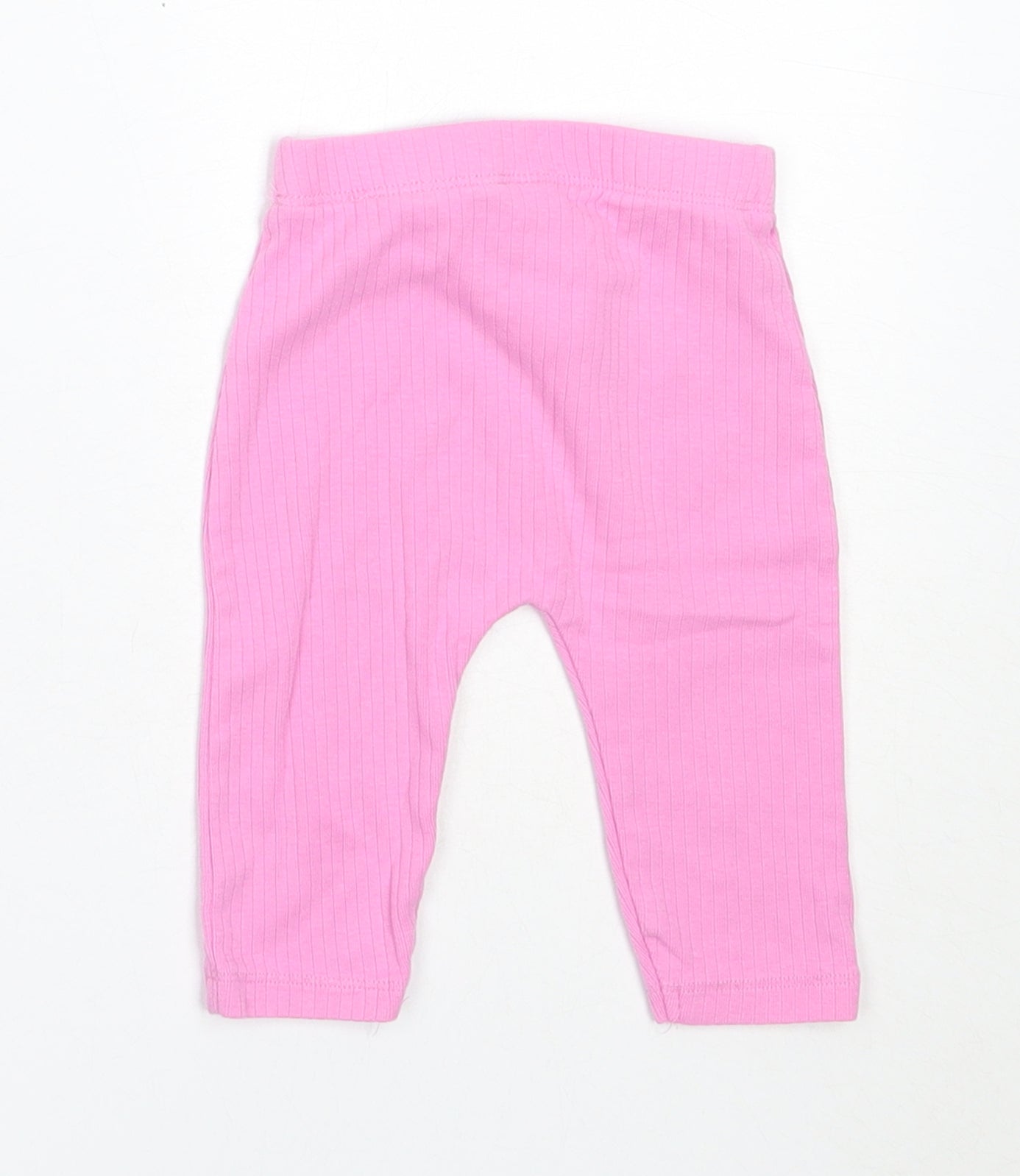 George Girls Pink  Cotton Capri Leggings Size 3-6 Months