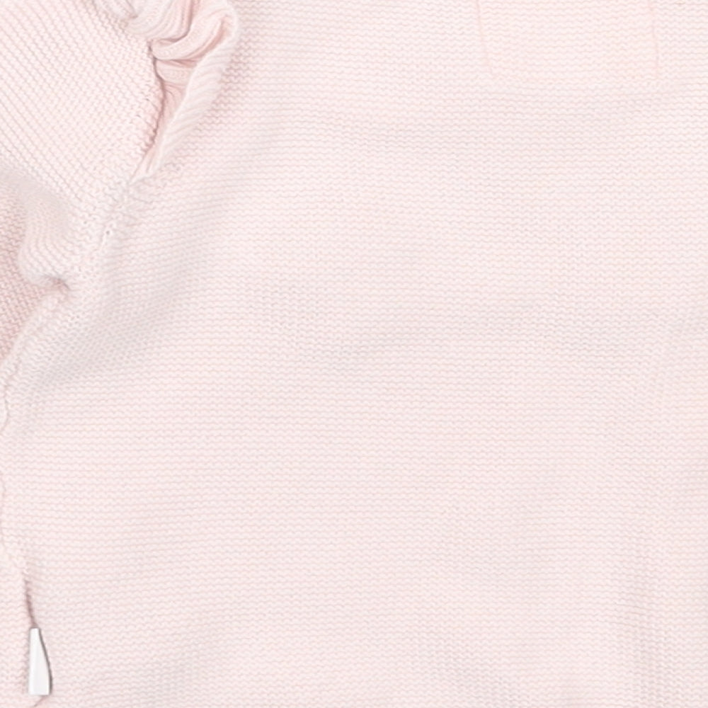 F&F Girls Pink  Cotton Pullover Jumper Size 6-9 Months