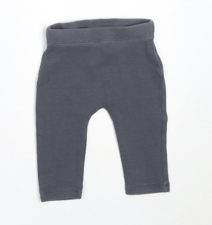 George Girls Grey  Cotton Capri Leggings Size 3-6 Months