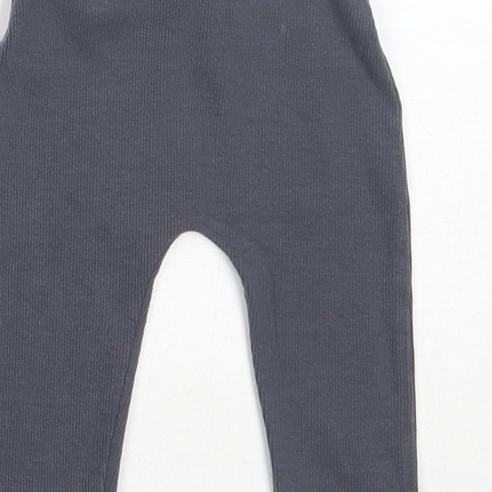 George Girls Grey  Cotton Capri Leggings Size 3-6 Months