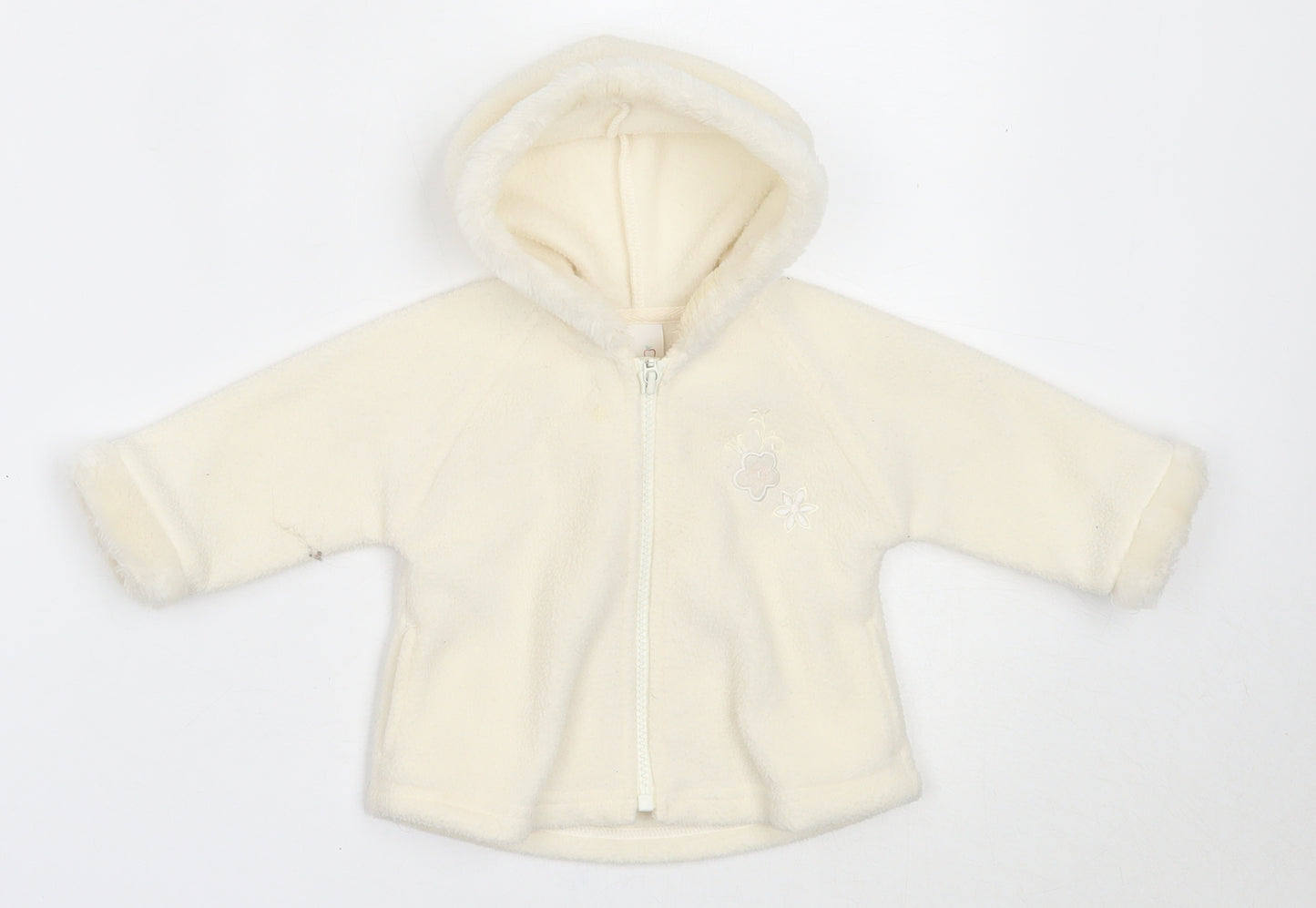 Adams Girls Ivory   Jacket  Size 6-9 Months