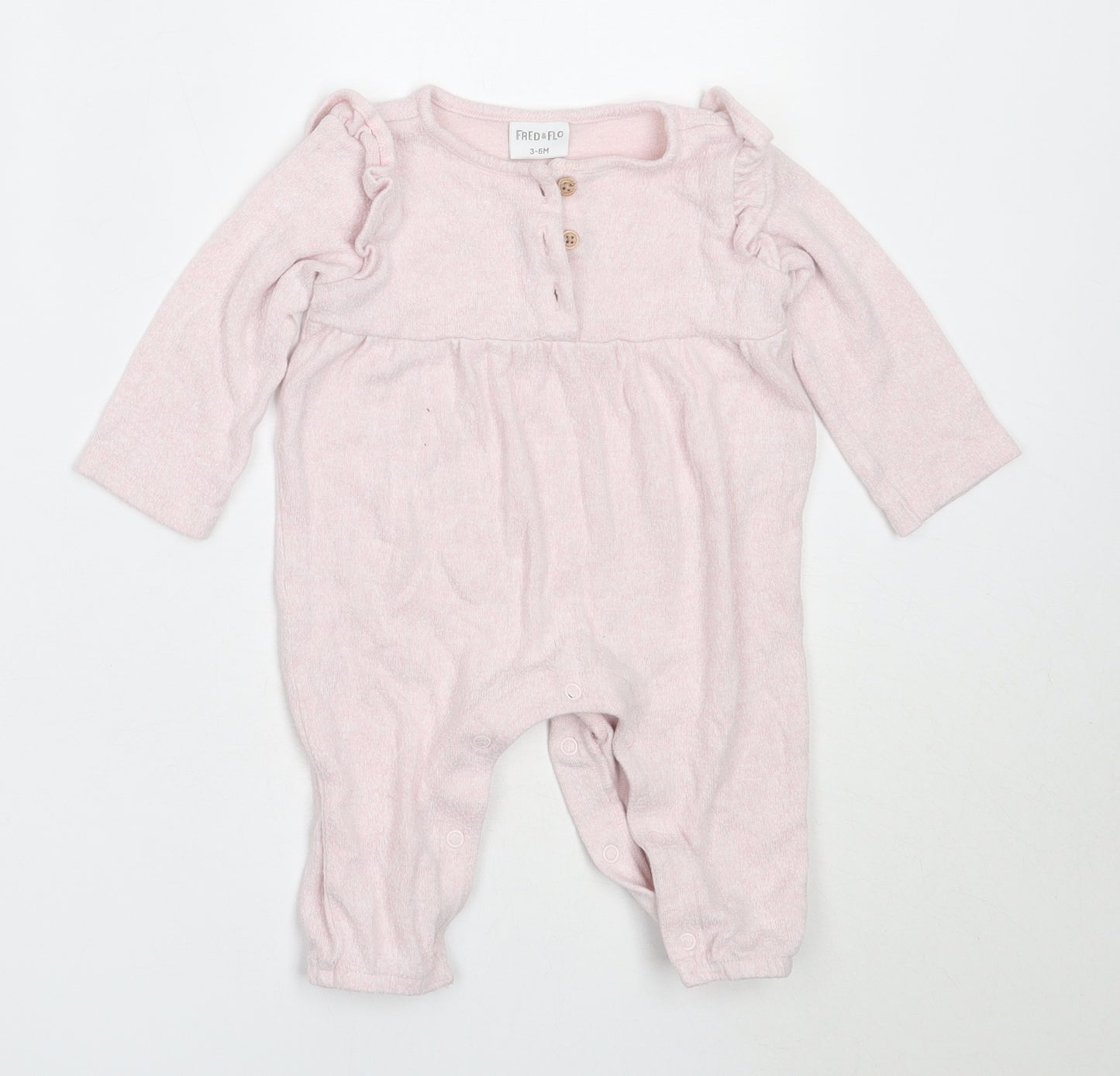 F&F Baby Pink  Viscose Babygrow One-Piece Size 3-6 Months