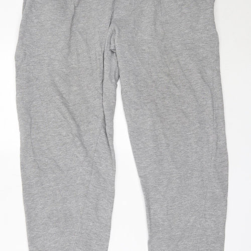 Essential Apparel Womens Grey  Cotton Jogger Trousers Size M L29.5 in Regular