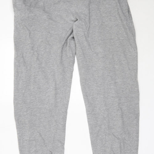 Essential Apparel Womens Grey  Cotton Jogger Trousers Size M L29.5 in Regular