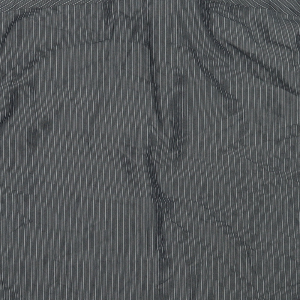 Marks and Spencer Mens Grey  Modal  Button-Up Size M Collared