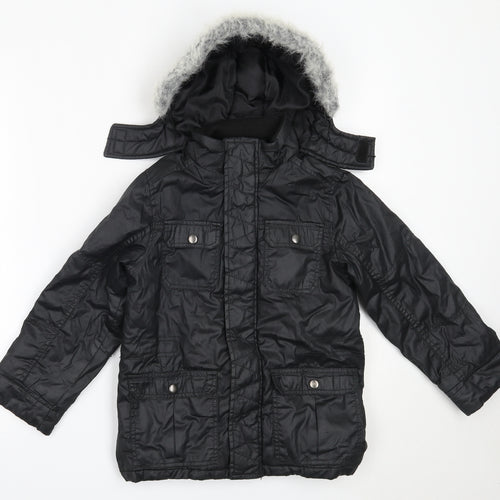 Cherokee Boys Black   Basic Coat Coat Size 7-8 Years