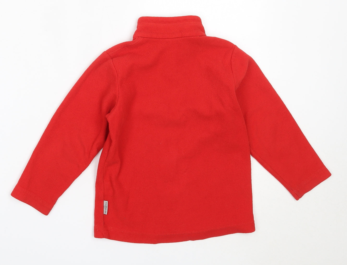 Quechua Boys Red  Polyester Henley Sweatshirt Size 4 Years