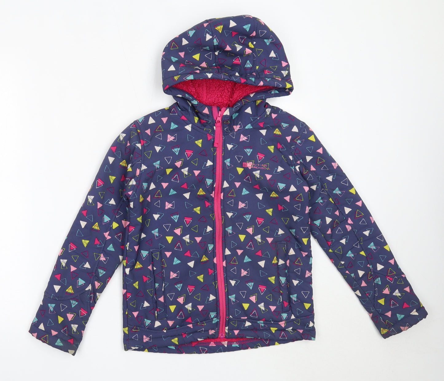 Mountain Warehouse Girls Blue   Basic Coat Coat Size 9-10 Years