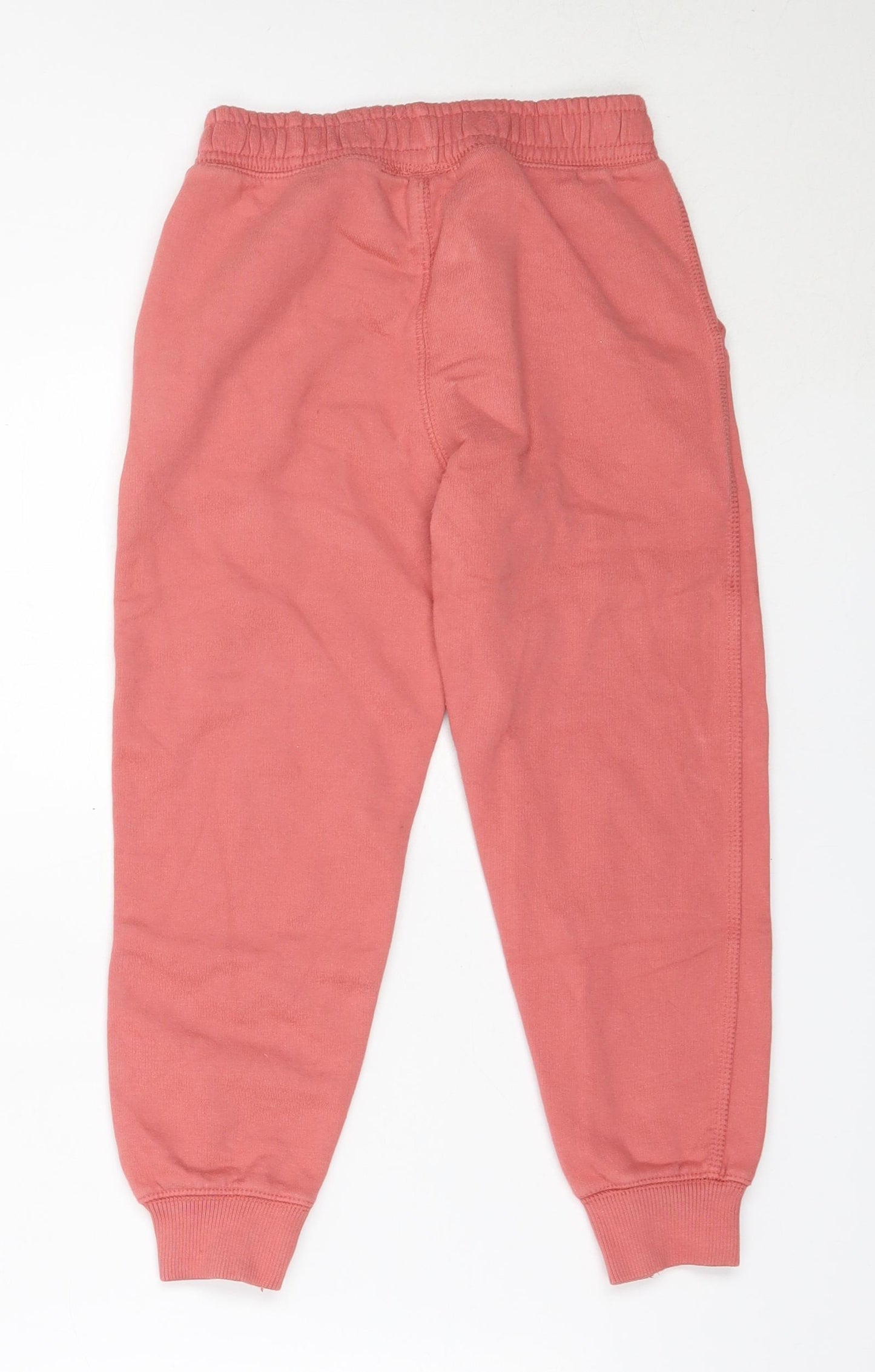 SoulCal&Co Boys Pink  Cotton Jogger Trousers Size 6-7 Years  Regular