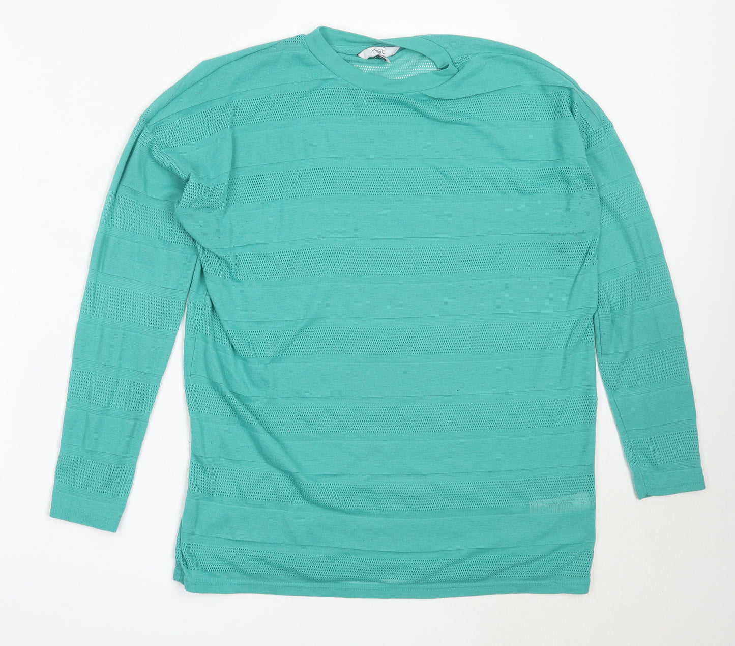 NEXT Womens Blue Round Neck  Polyester Pullover Jumper Size 12