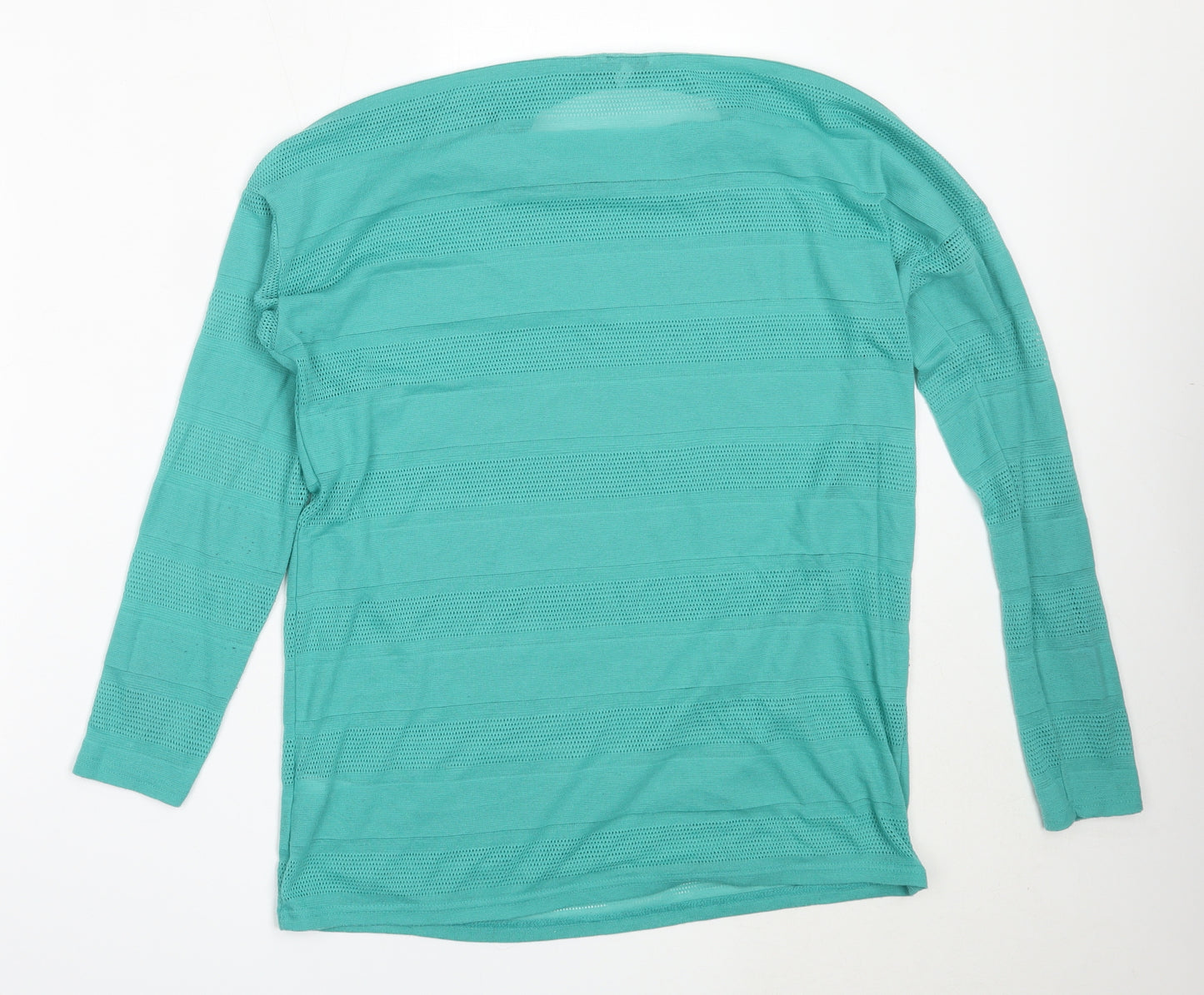 NEXT Womens Blue Round Neck  Polyester Pullover Jumper Size 12