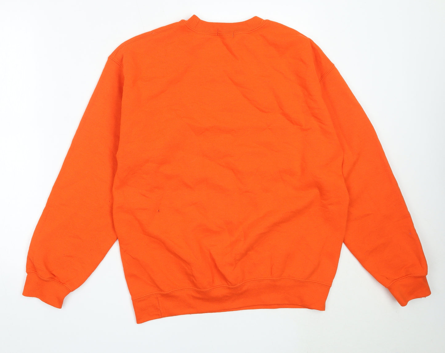 PRETTYLITTLETHING Womens Orange  Polyester Pullover Sweatshirt Size XS