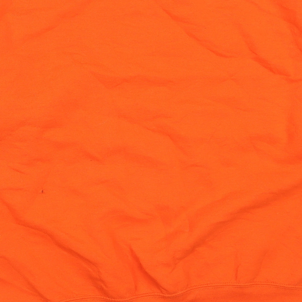 PRETTYLITTLETHING Womens Orange  Polyester Pullover Sweatshirt Size XS