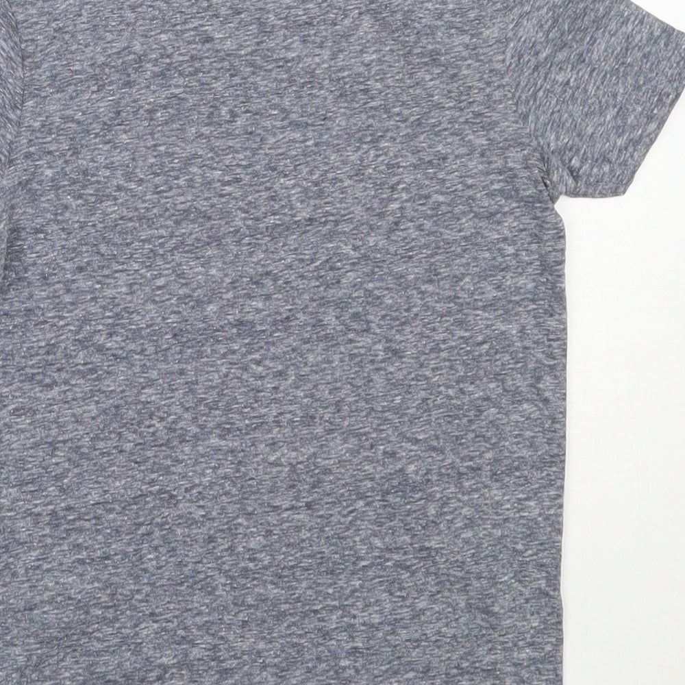 George Boys Blue  Polyester Basic T-Shirt Size 4-5 Years Round Neck