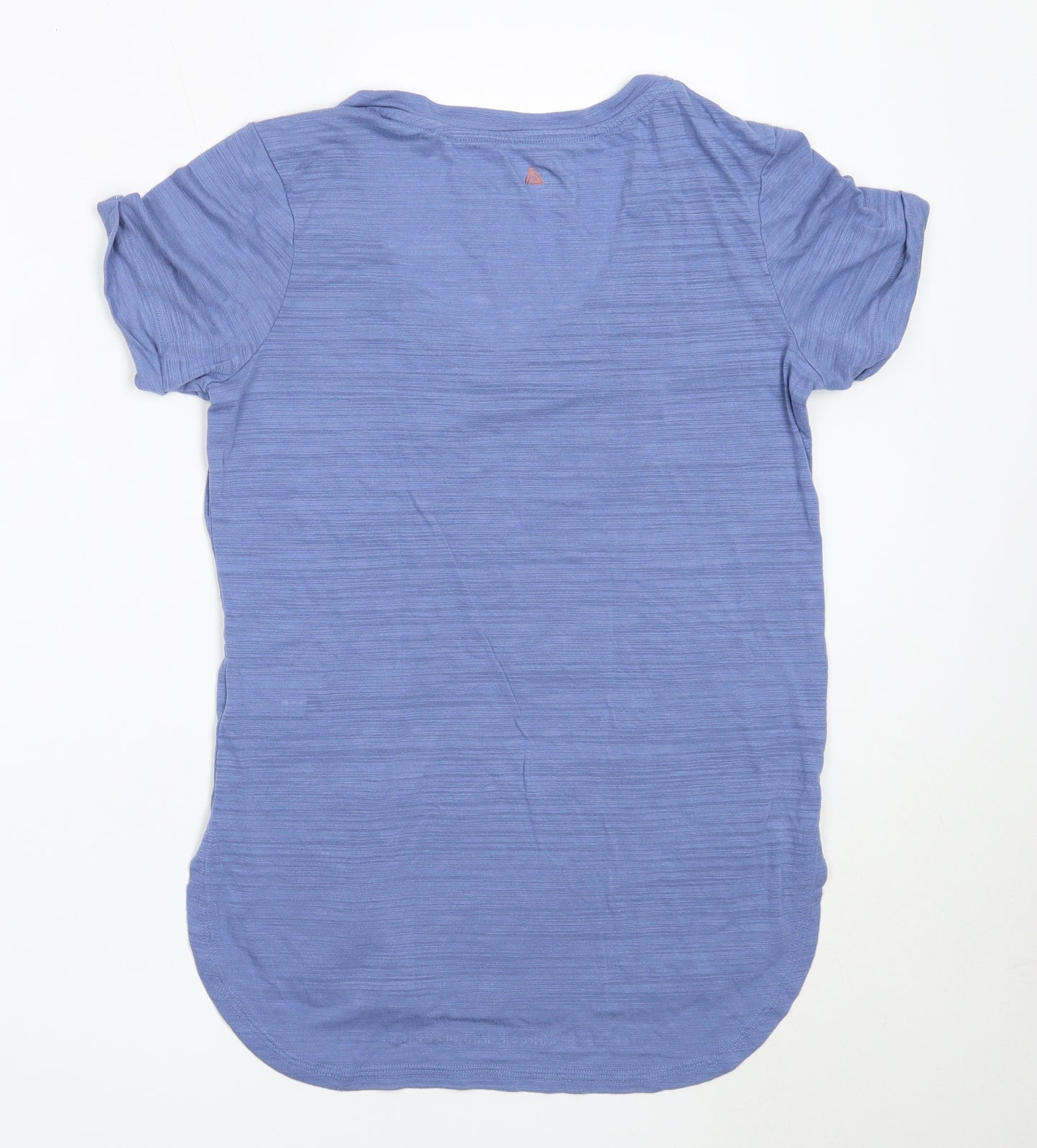 NEXT Womens Blue  Polyester Basic T-Shirt Size 6 V-Neck