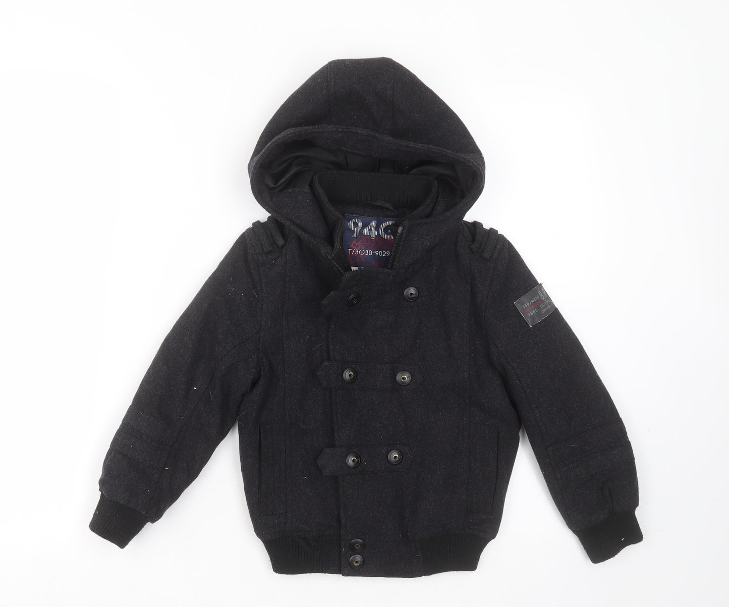 94G Boys Grey   Jacket Coat Size 3 Years  Zip