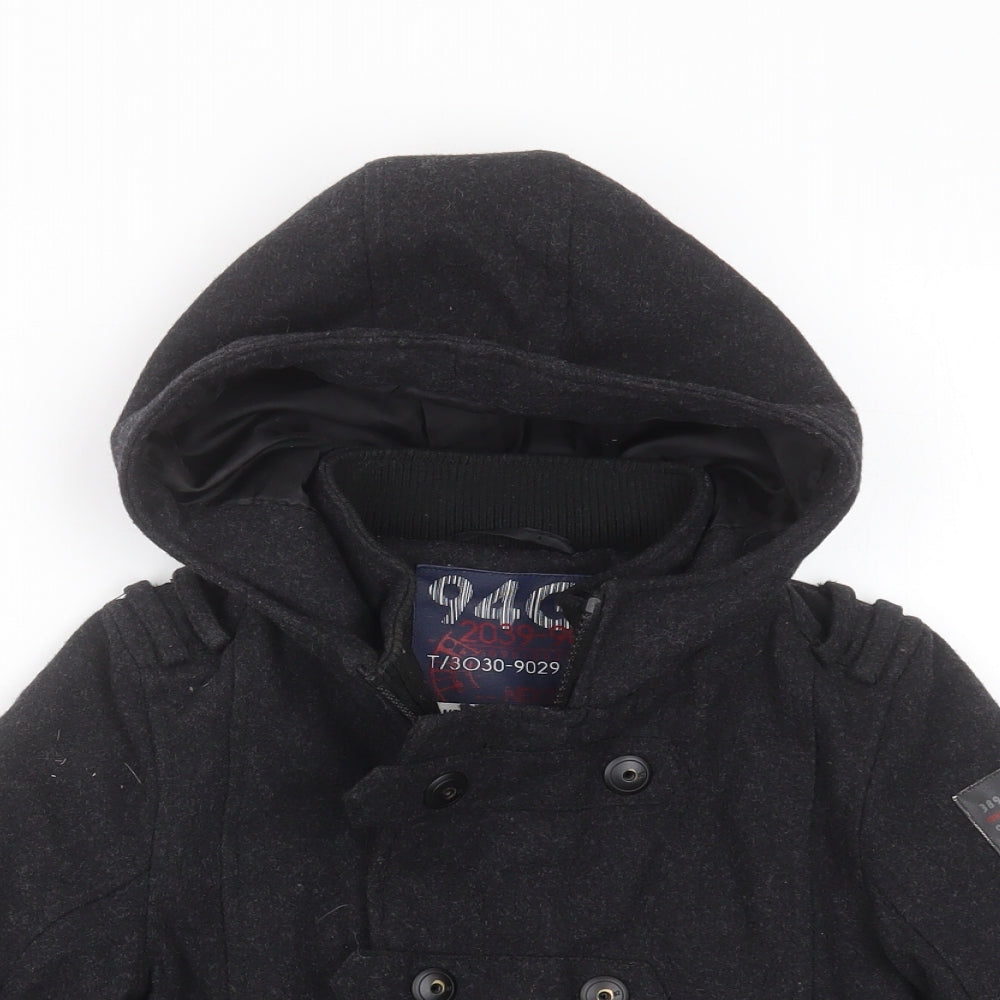 94G Boys Grey   Jacket Coat Size 3 Years  Zip