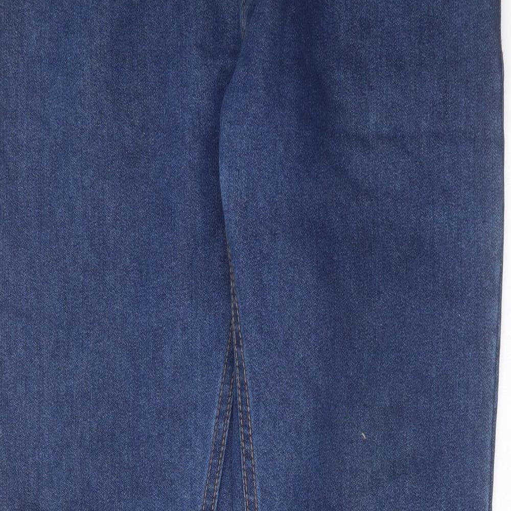 Primark Mens Blue  Cotton Straight Jeans Size 32 in L34 in Regular Zip