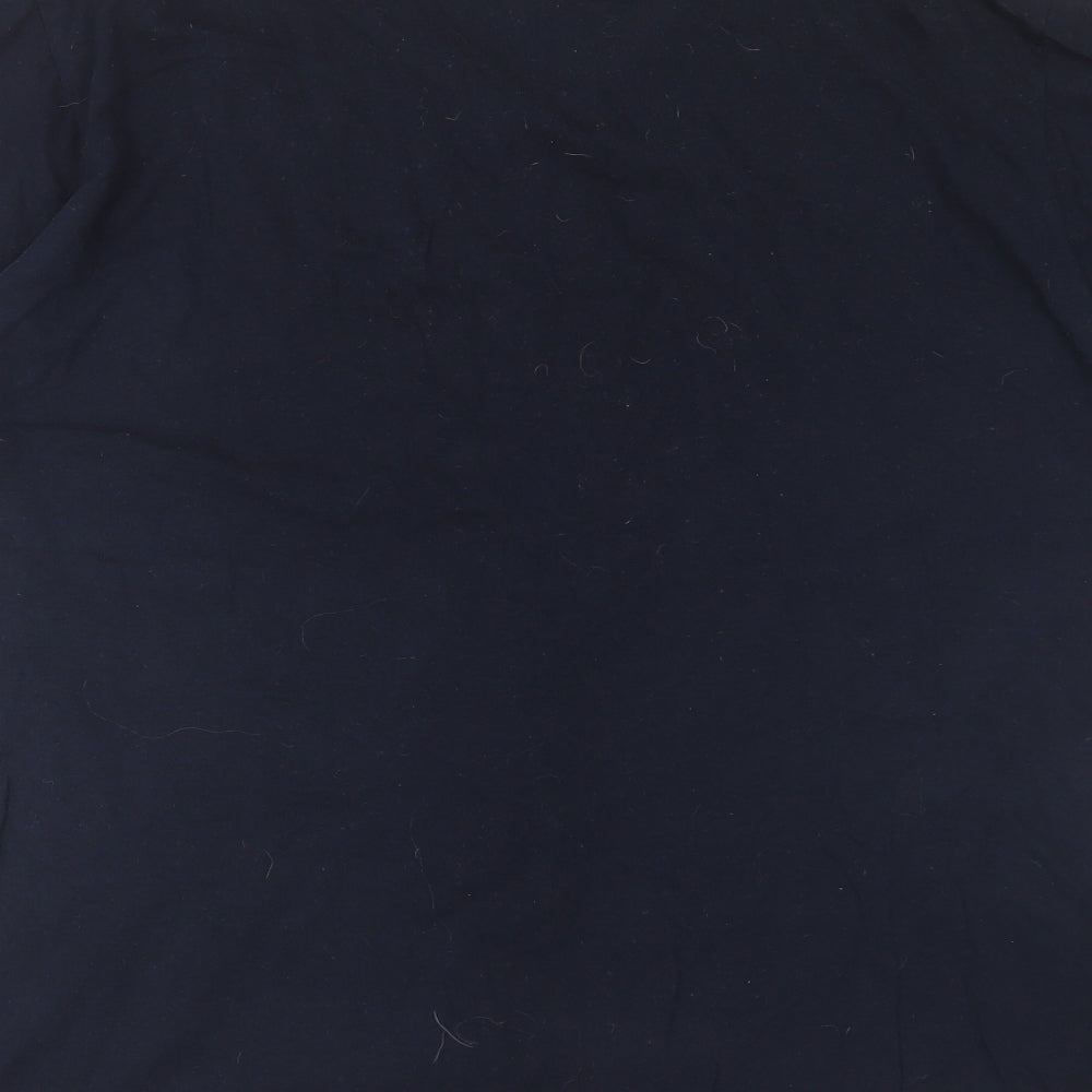 ORIGINALS Mens Blue  Cotton  T-Shirt Size L V-Neck