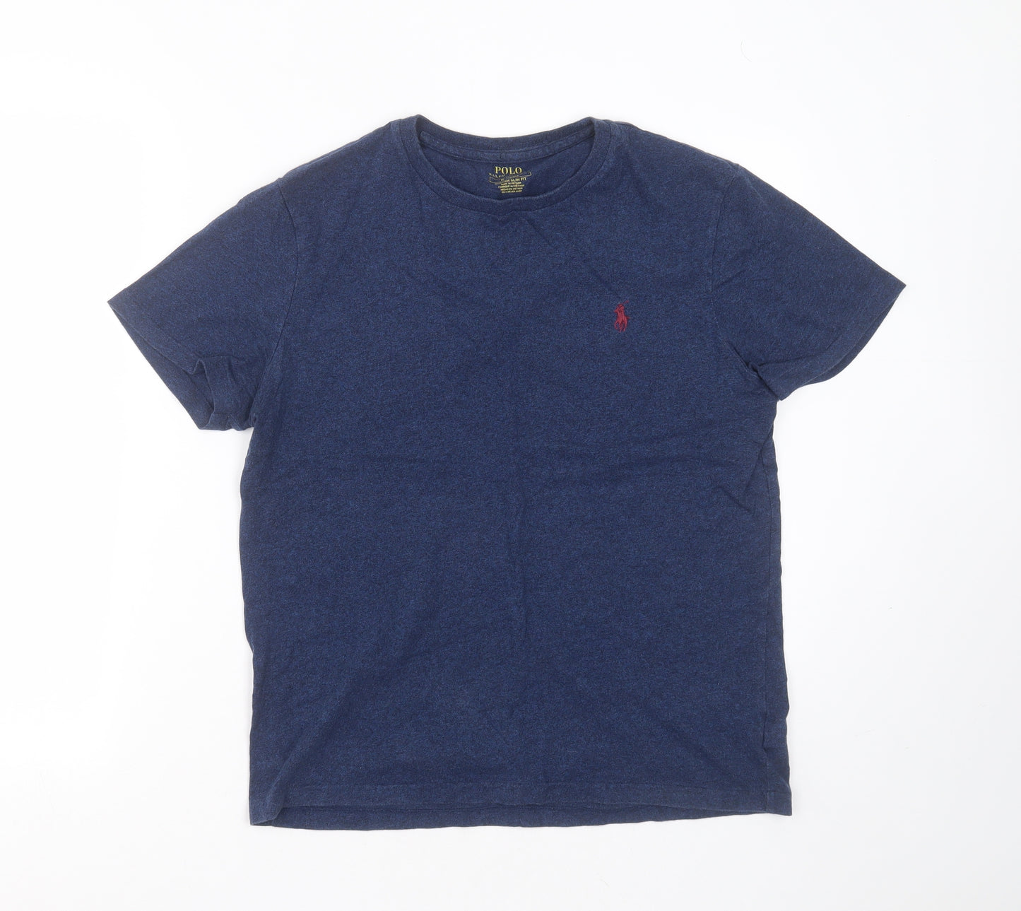 Polo Ralph Lauren Mens Blue  Cotton  T-Shirt Size M Round Neck