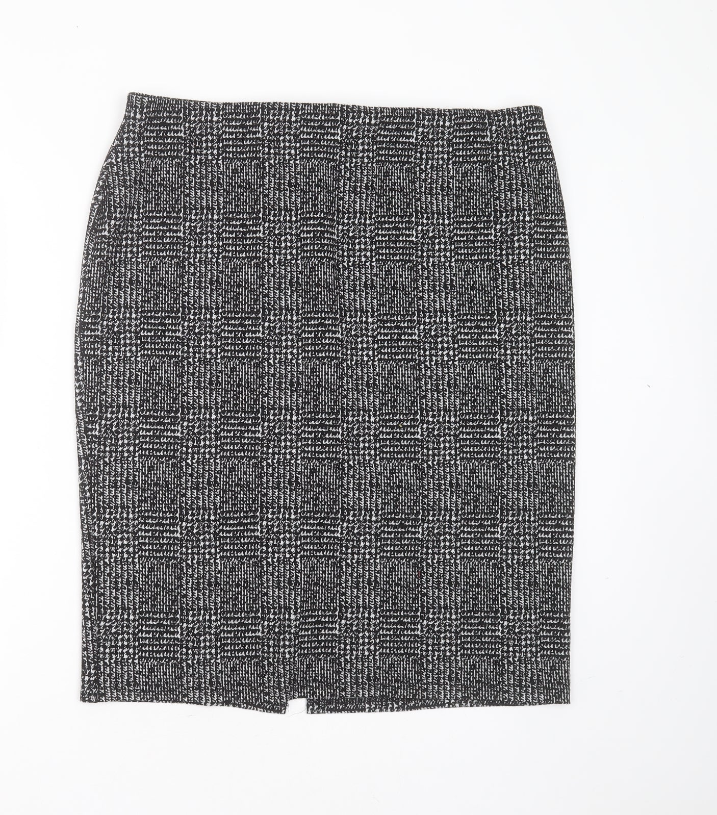 Papaya Womens Black Geometric Polyester Straight & Pencil Skirt Size 18
