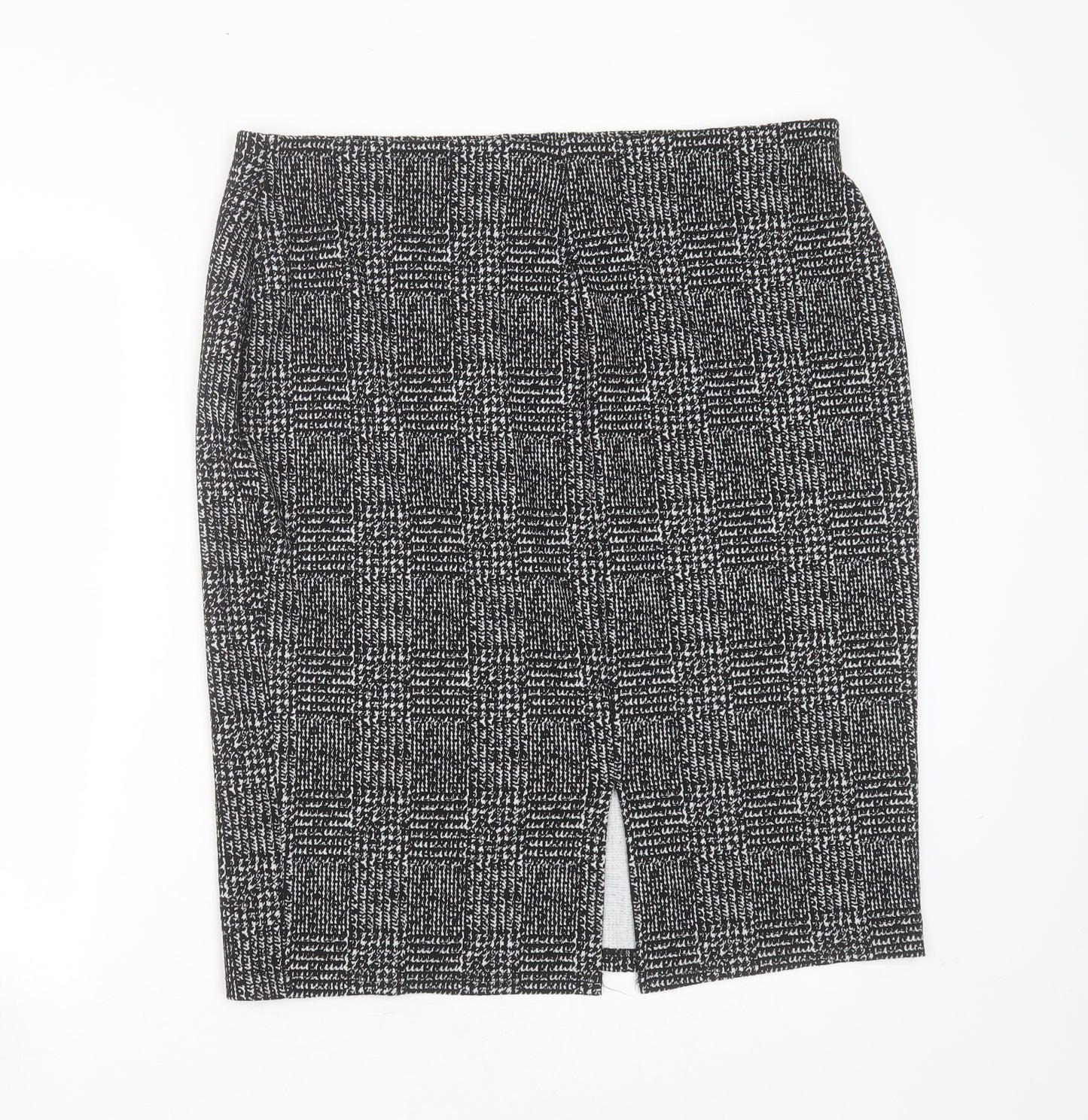 Papaya Womens Black Geometric Polyester Straight & Pencil Skirt Size 18
